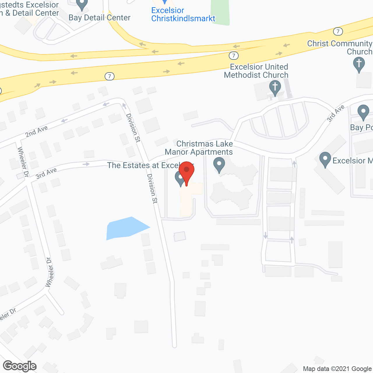 Map of the neighborhood around Golden LivingCenter - Excelsior