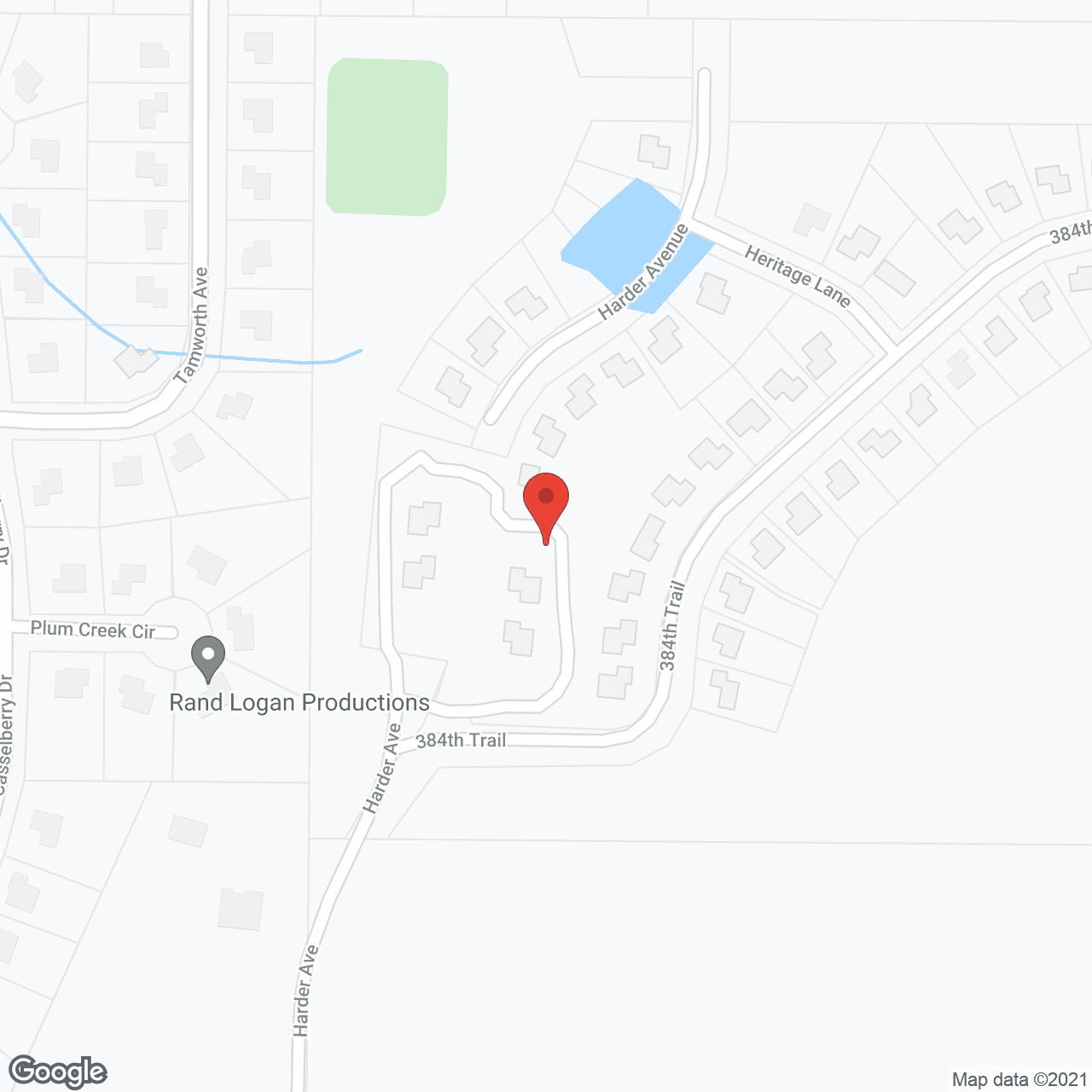 Map of the neighborhood around Green Acres Country Care Ctr