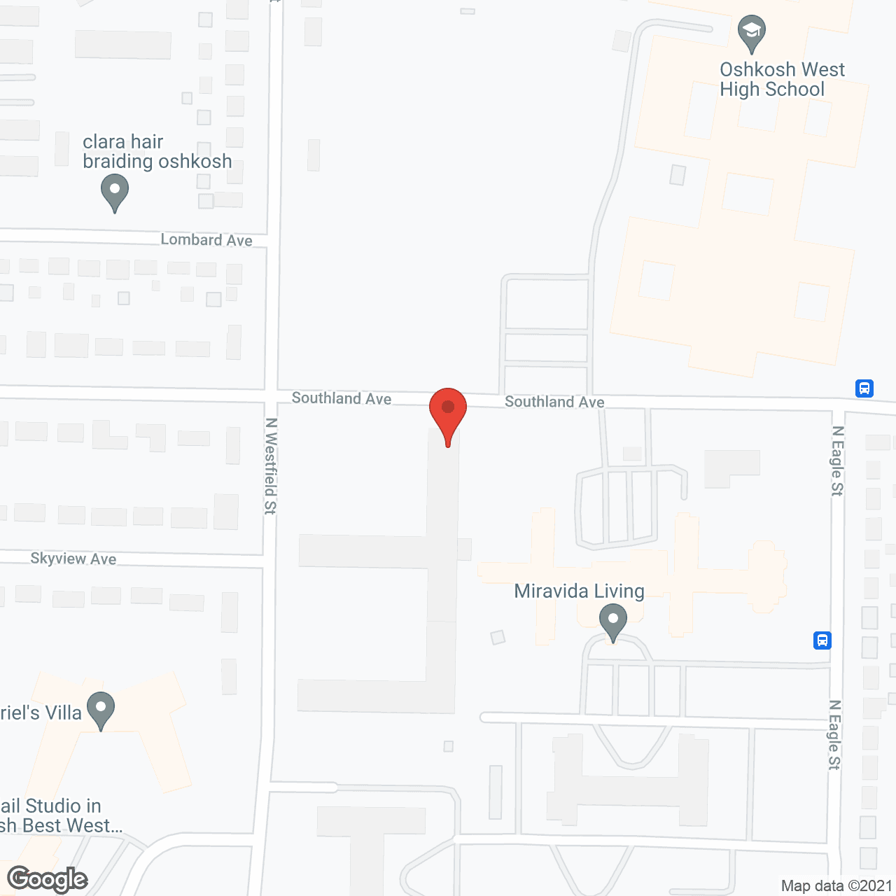 Map of the neighborhood around Carmel Residence