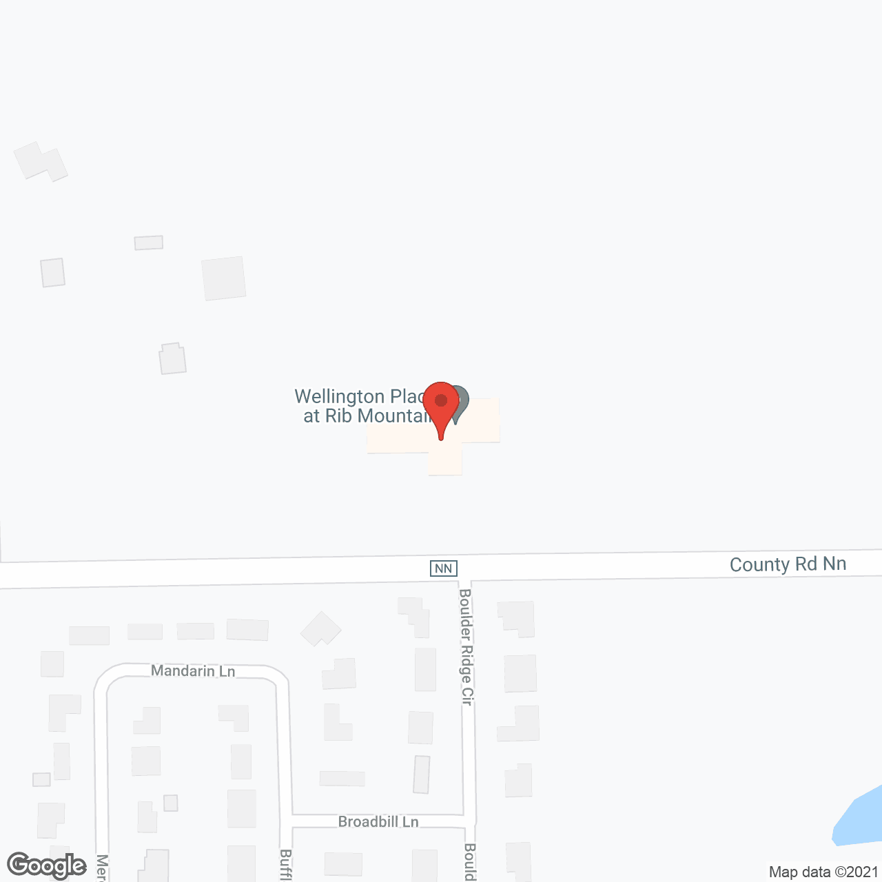 Map of the neighborhood around Wellington Place at Rib Mountain