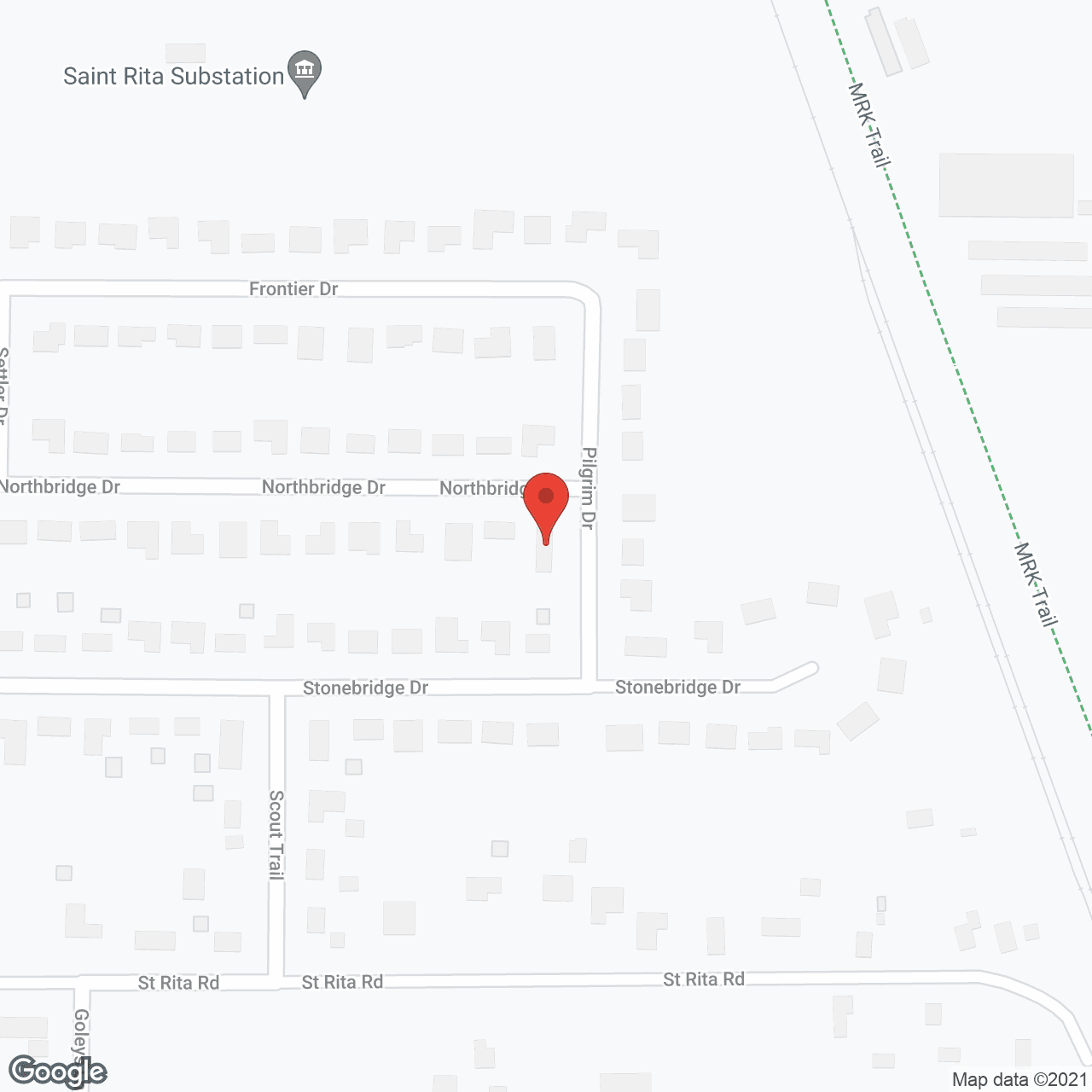 Map of the neighborhood around Eldercare Services