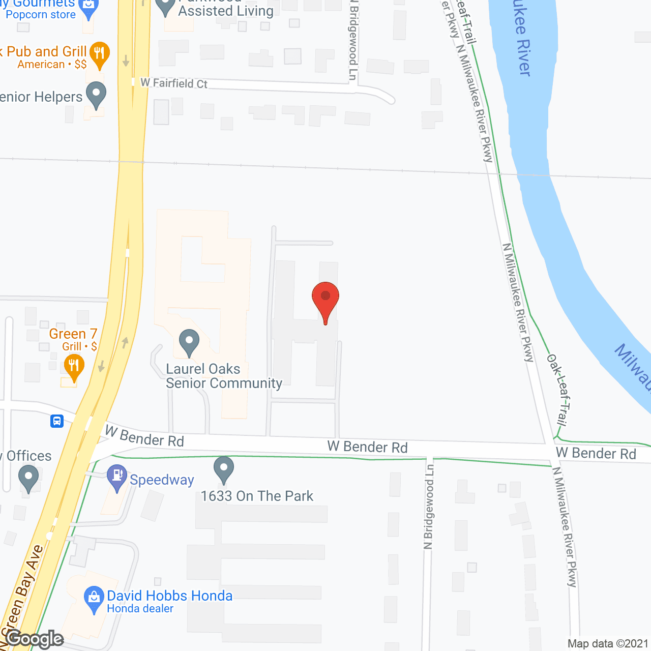Map of the neighborhood around Golden Living Center - Colonial Manor