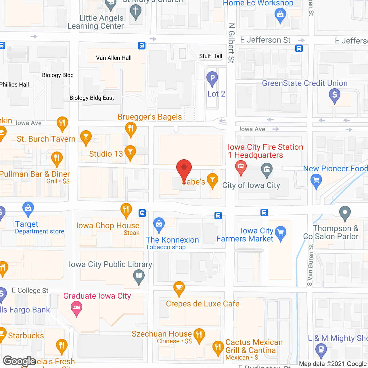 Map of the neighborhood around Ecumenical Towers