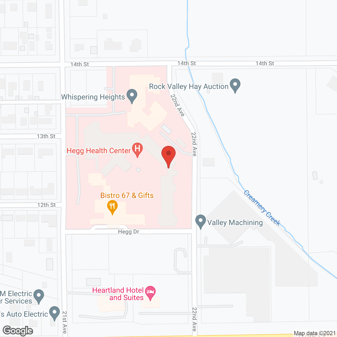 Map of the neighborhood around Four Seasons Retirement Living