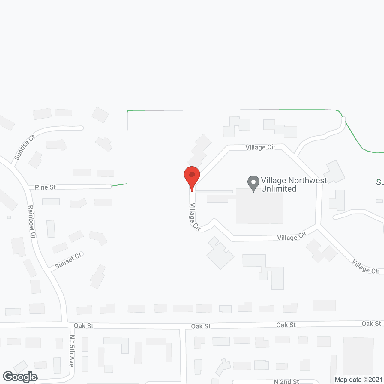 Map of the neighborhood around Village Northwest Unlimited