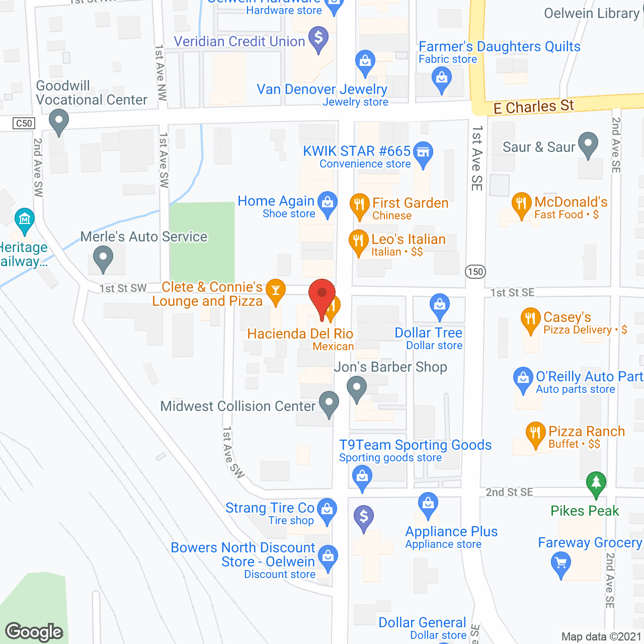 Map of the neighborhood around The Mealey Senior Apartments