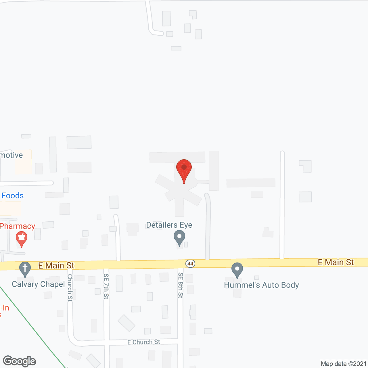 Map of the neighborhood around Panora Nursing and Rehab Ctr