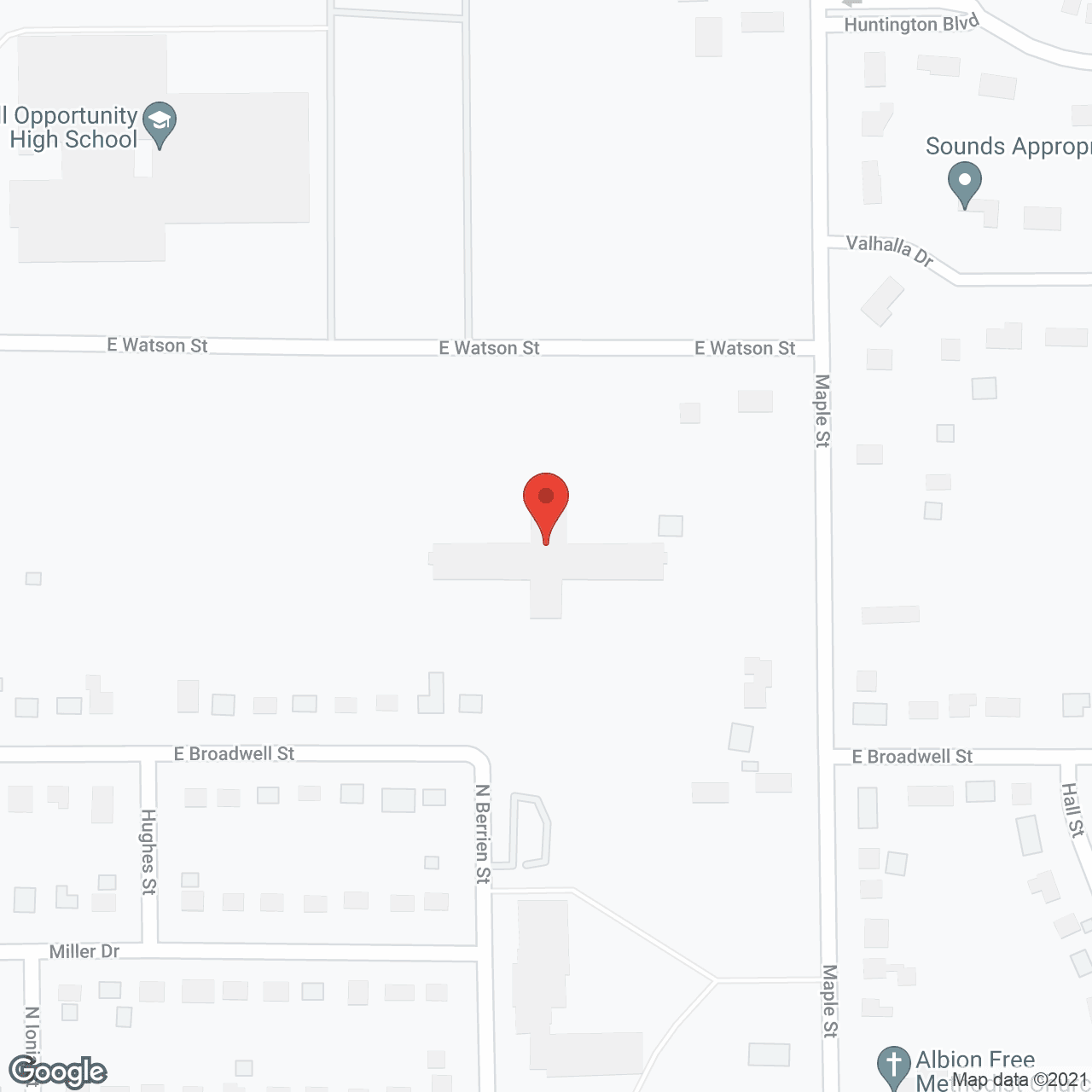 Map of the neighborhood around Maple Grove Apartments