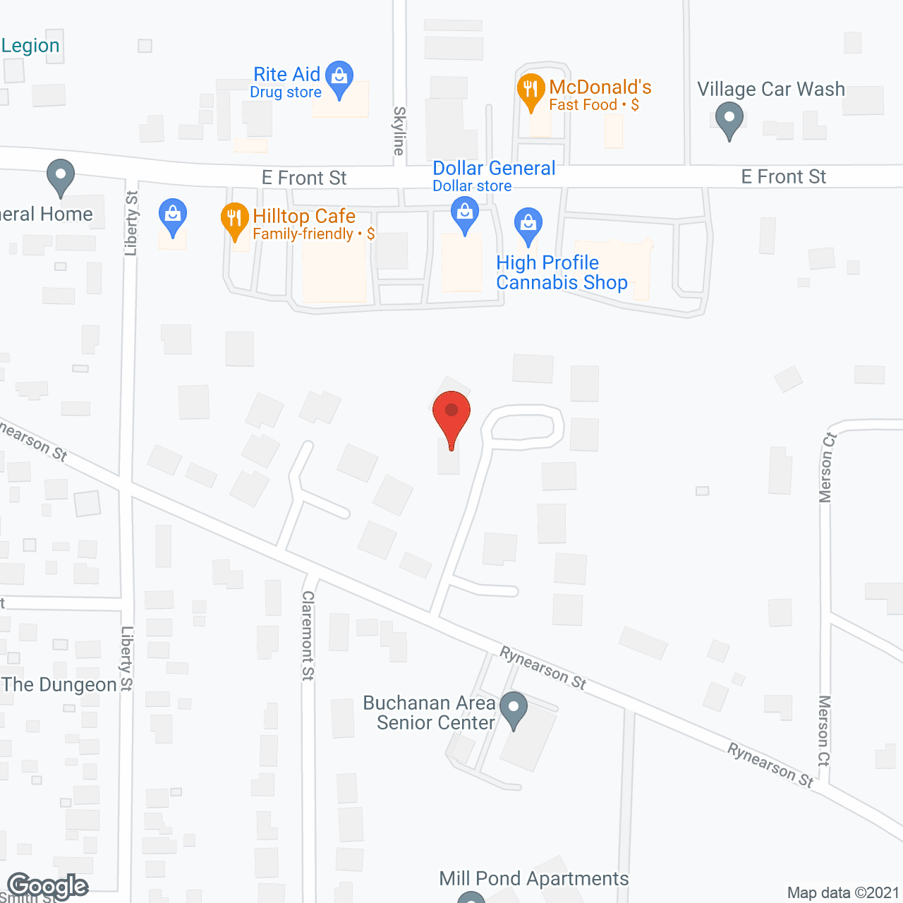 Map of the neighborhood around Metea Court-Seniors