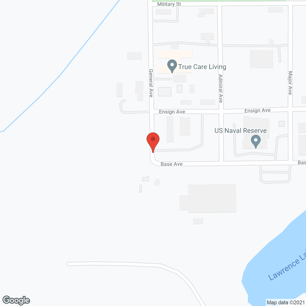 Map of the neighborhood around True Care Living