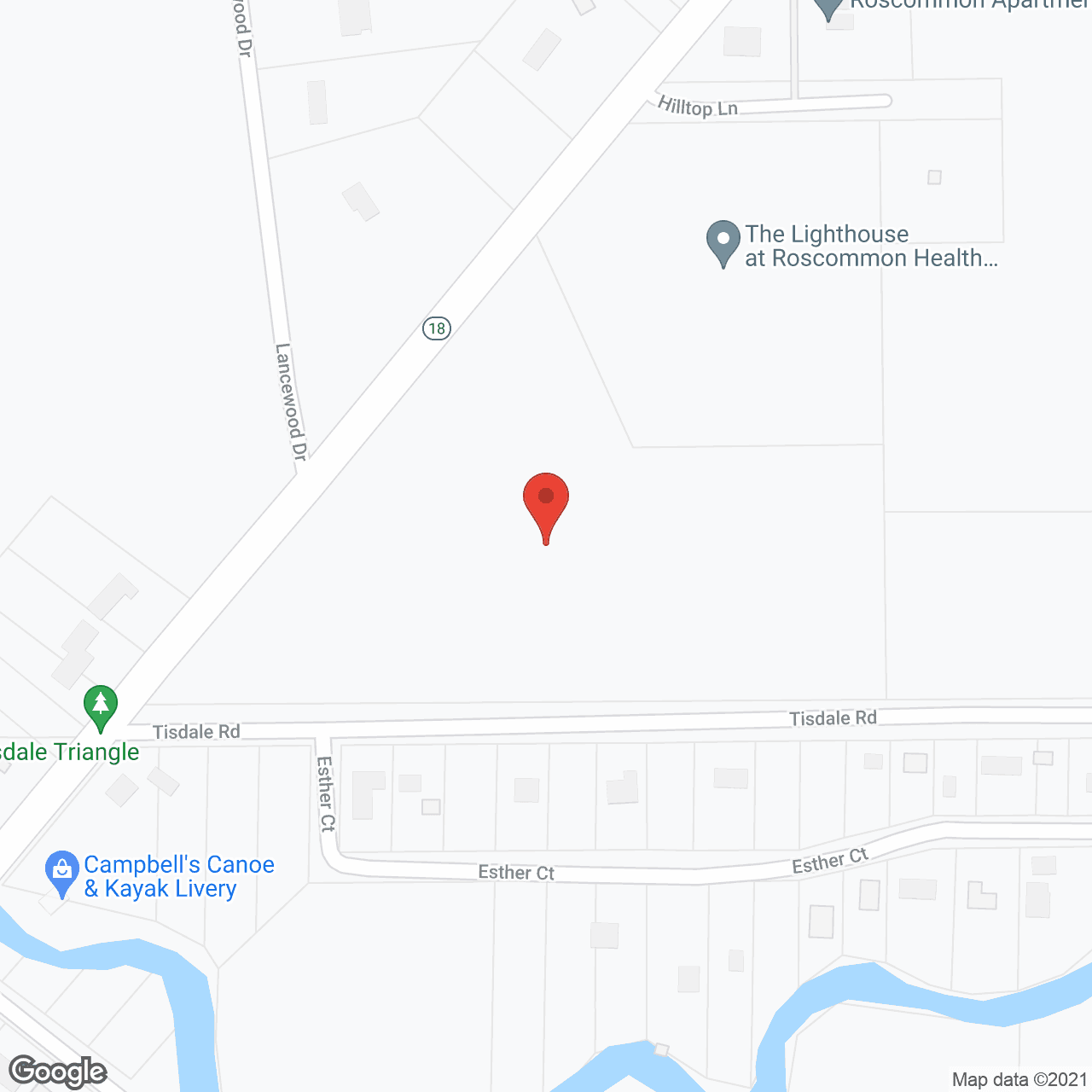 Map of the neighborhood around Hilltop Manor Health Care Ctr