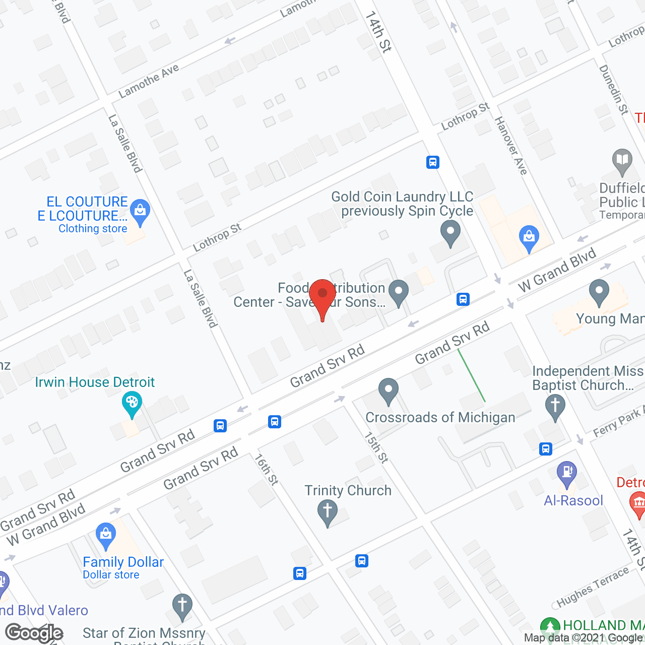 Map of the neighborhood around La Salle Nursing Home