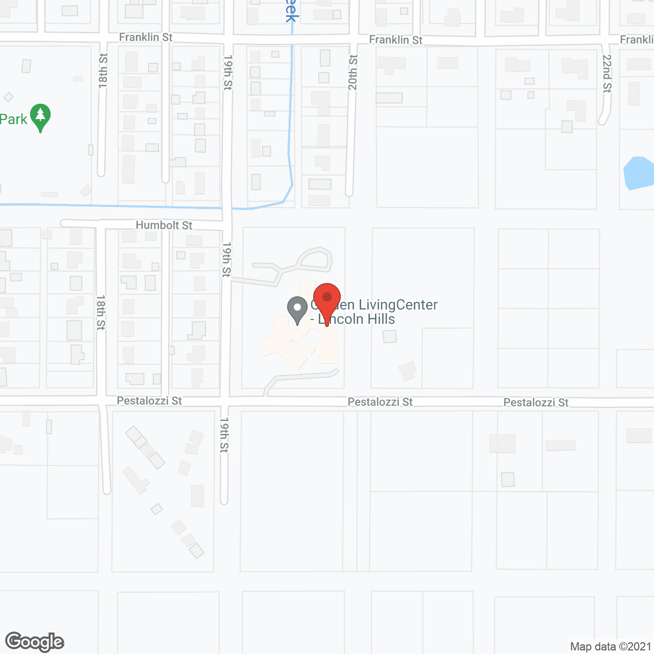 Map of the neighborhood around Golden Living Center Lincoln Hills