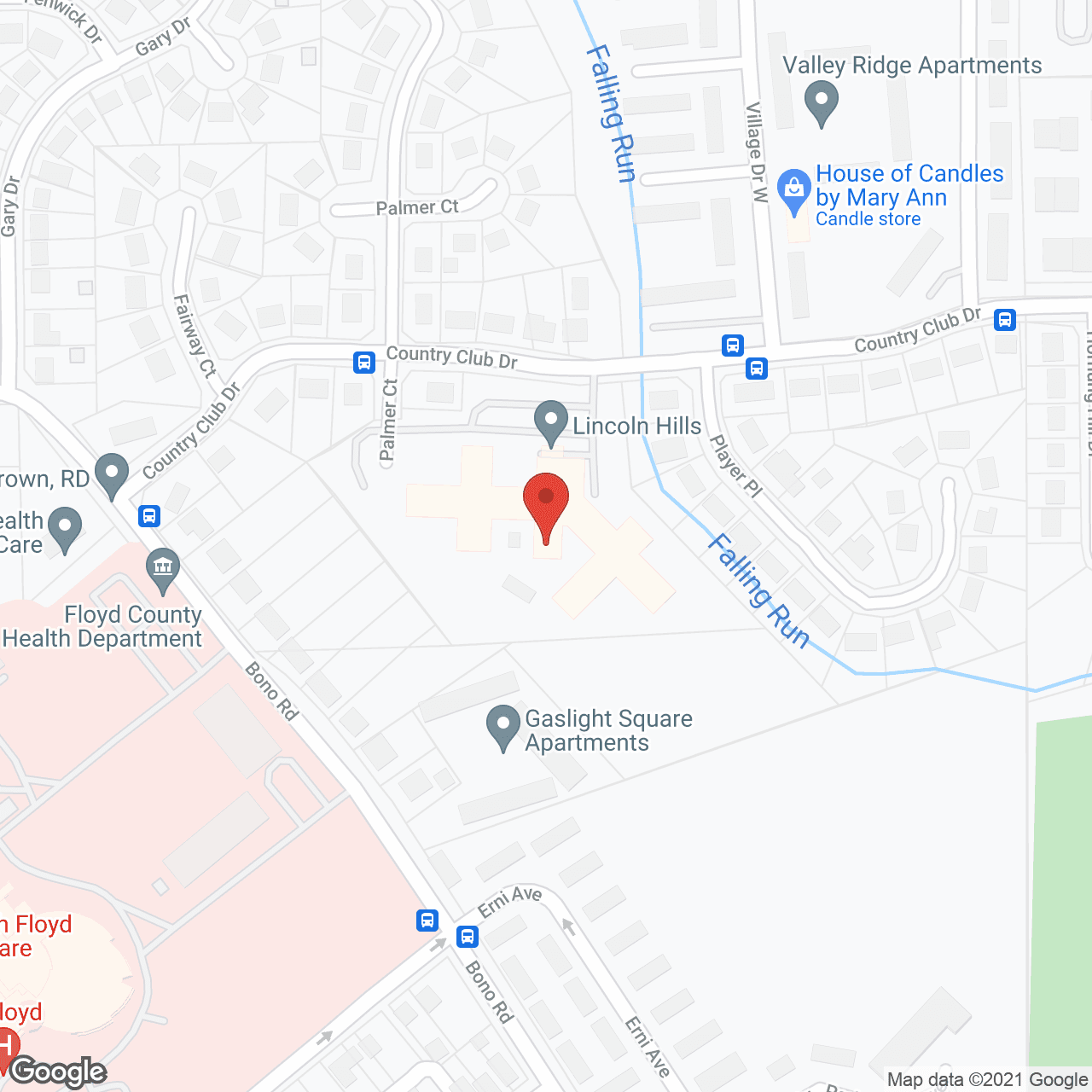 Map of the neighborhood around Lincoln Hills Health Ctr