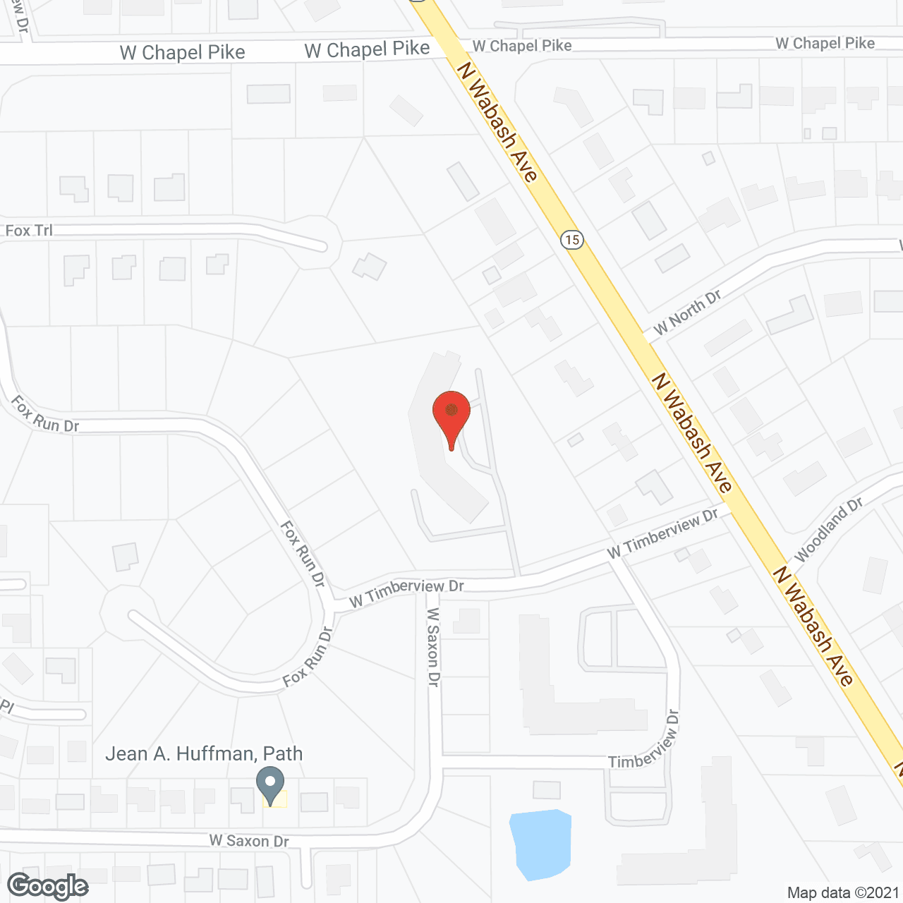 Map of the neighborhood around Northwood Manor