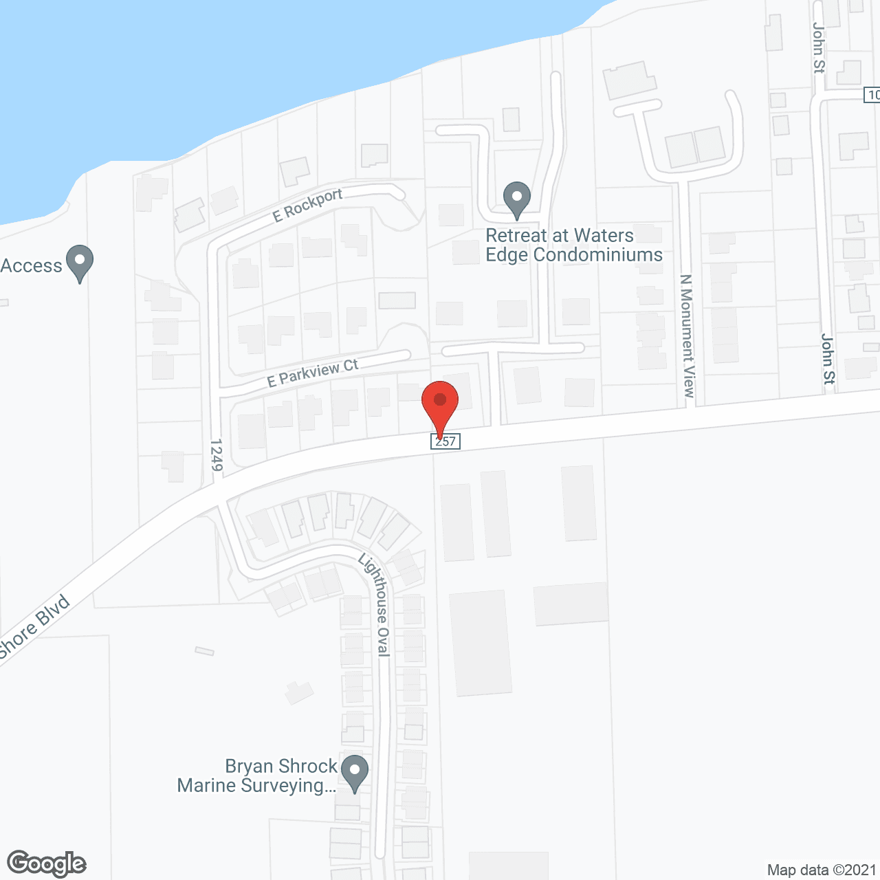 Map of the neighborhood around Otterbein Marblehead SeniorLife Community