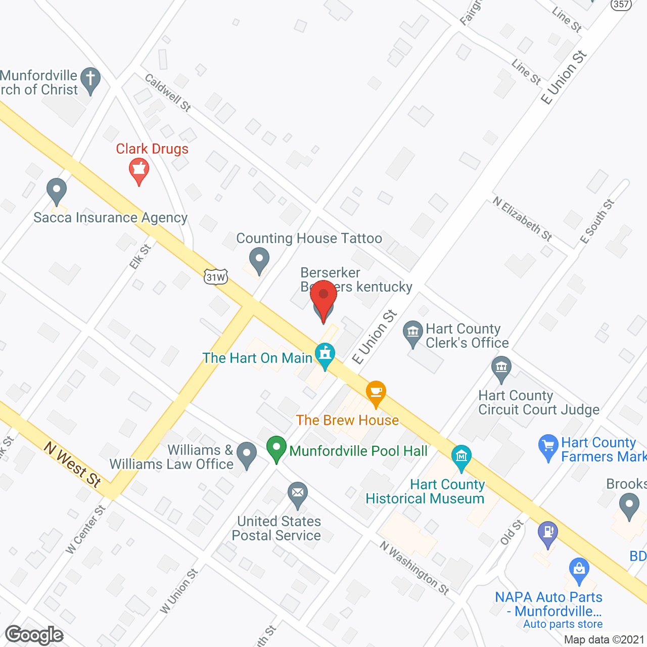 Map of the neighborhood around Meadowbrook Terrace-Hart Cnty