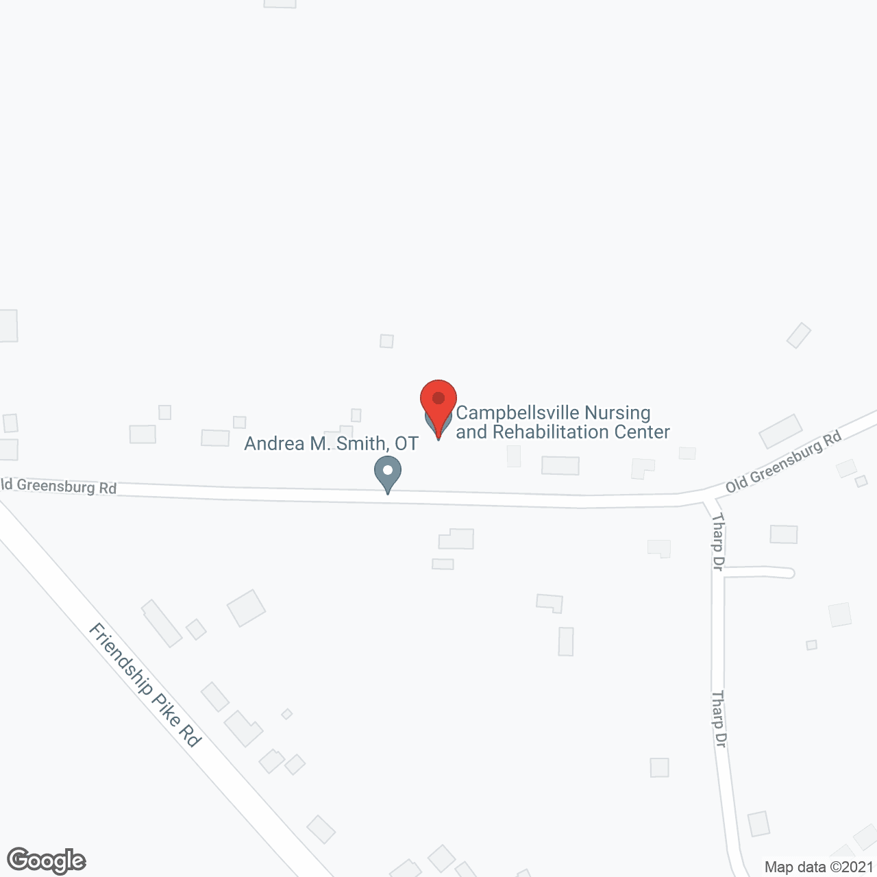 Map of the neighborhood around Medco Center of Campbellsville