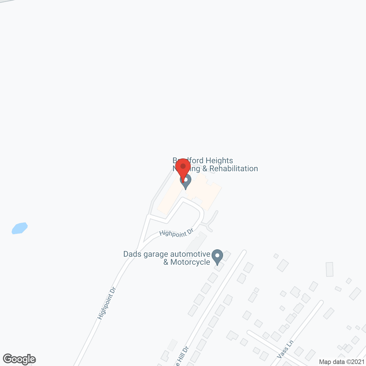Map of the neighborhood around Pinecrest Manor