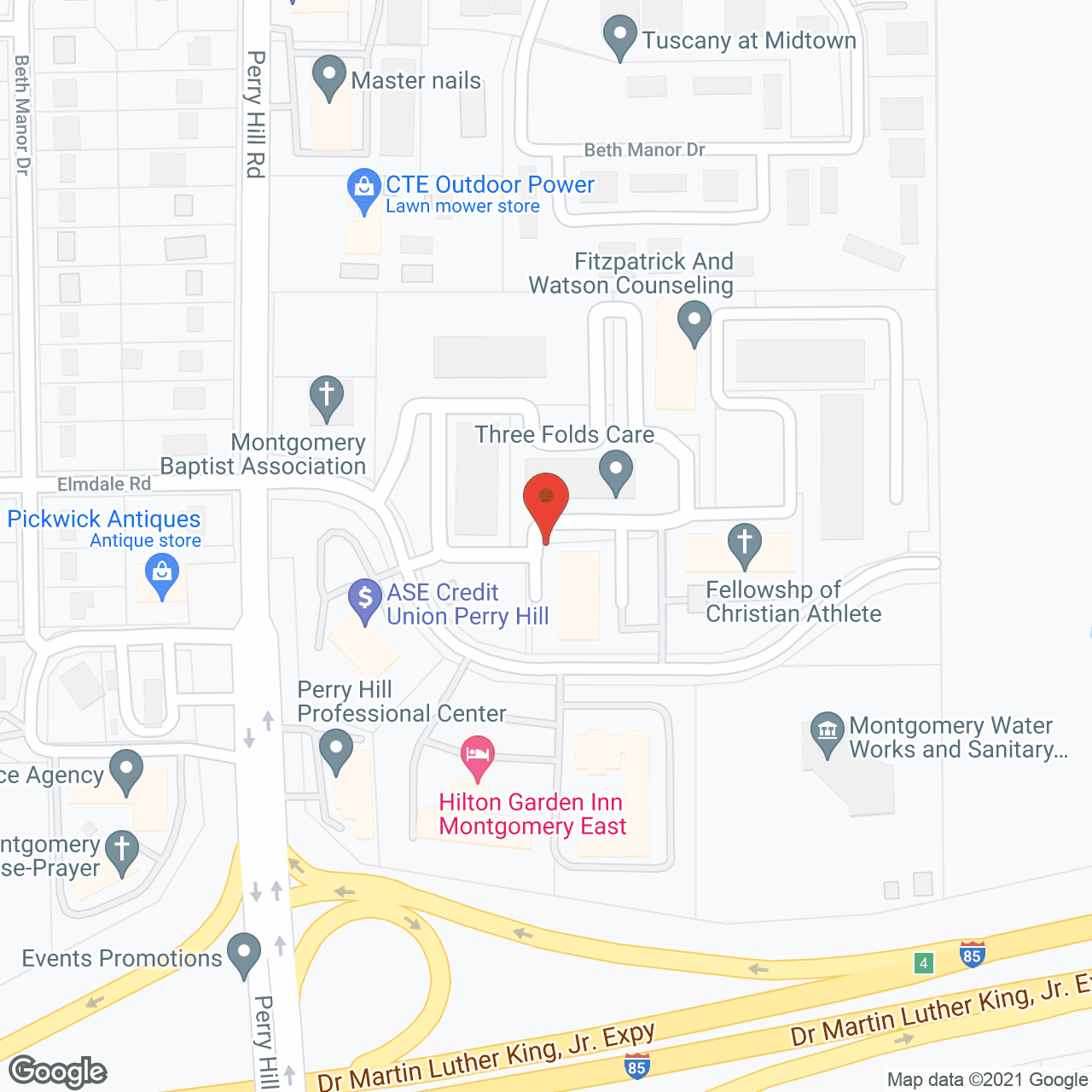Map of the neighborhood around Magnolia Manors Management Inc