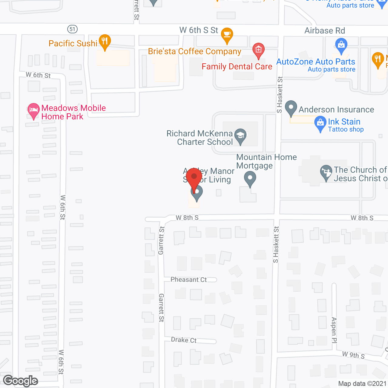 Map of the neighborhood around Mountain Home I