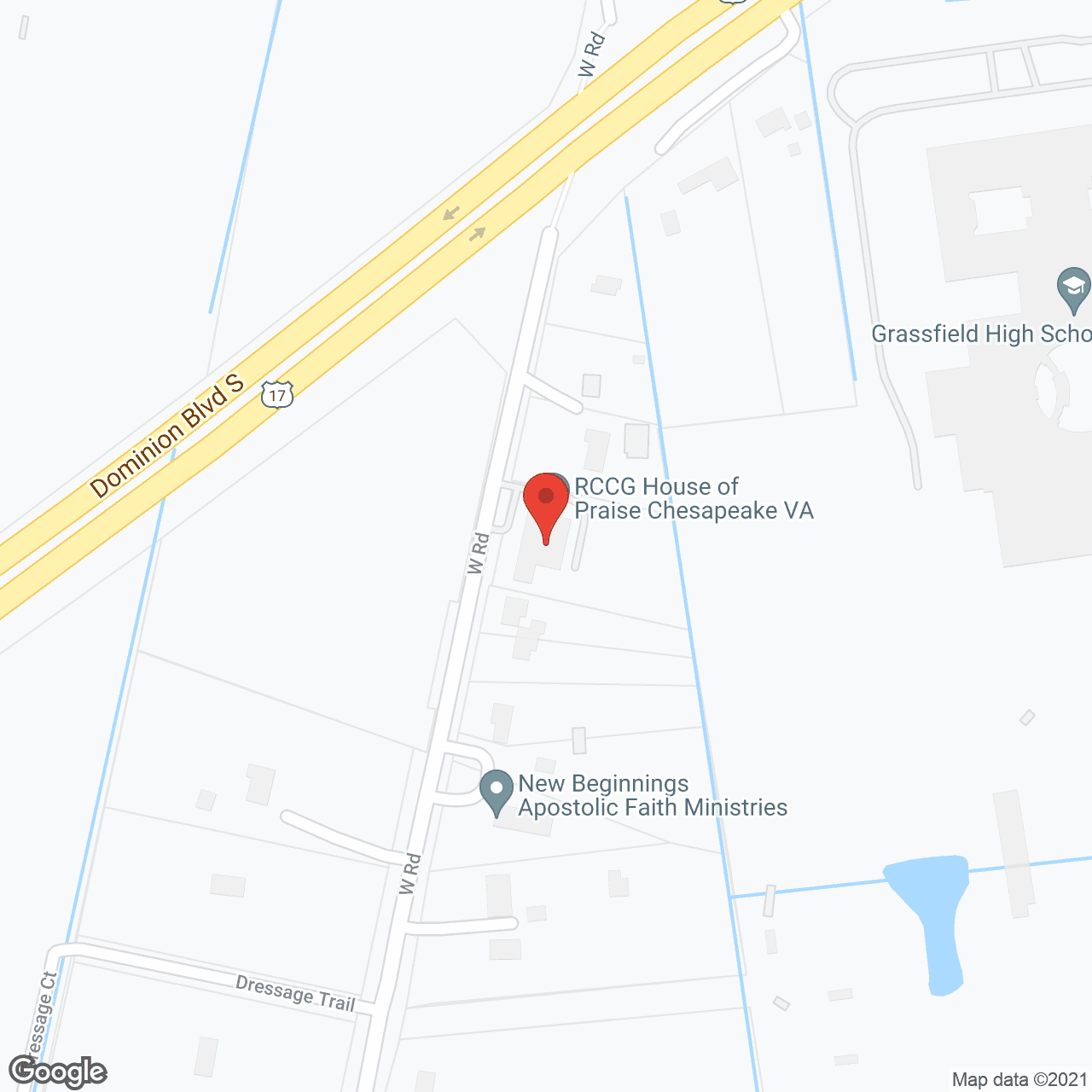 Map of the neighborhood around Jenkins Rest Haven