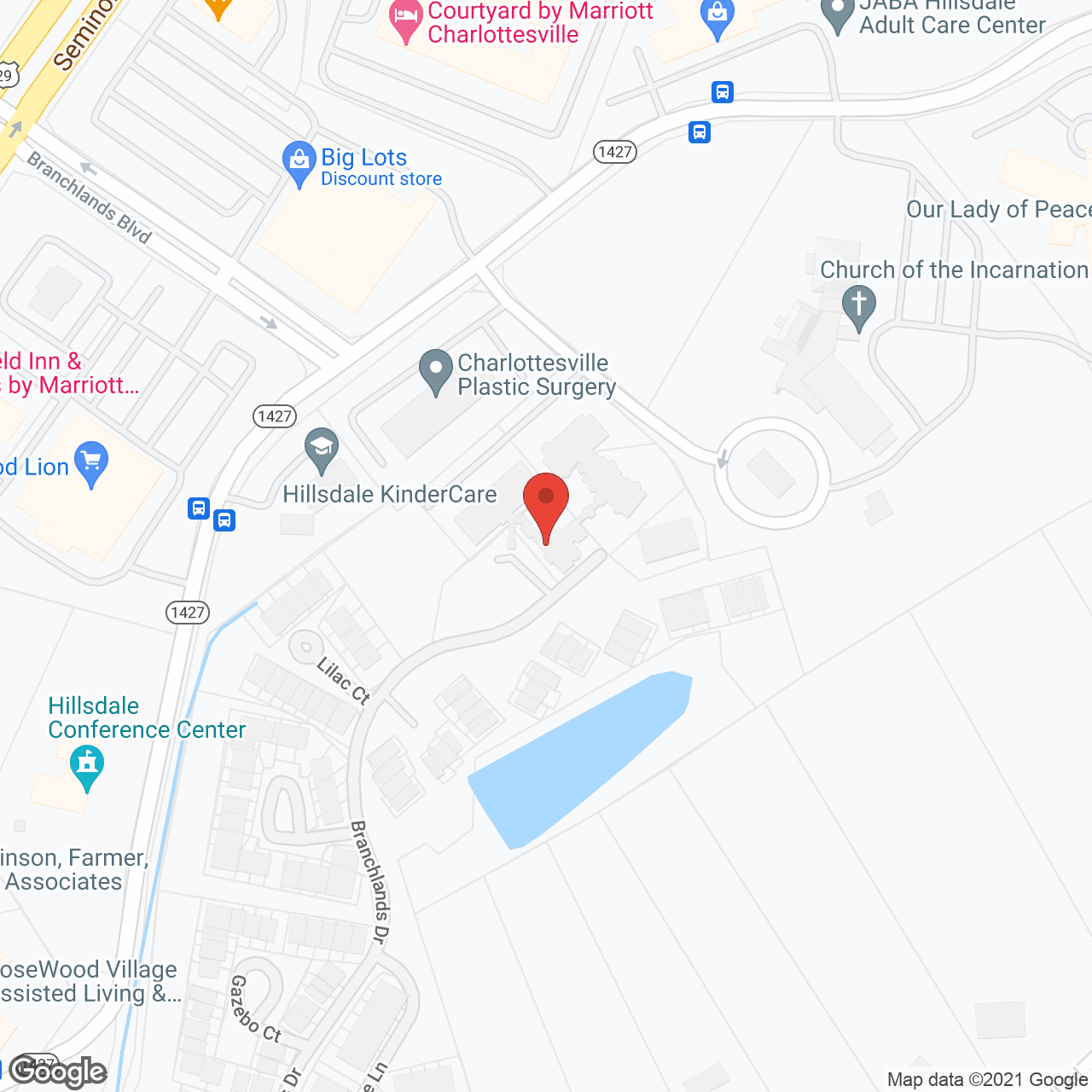 Map of the neighborhood around Linden House Assisted Living