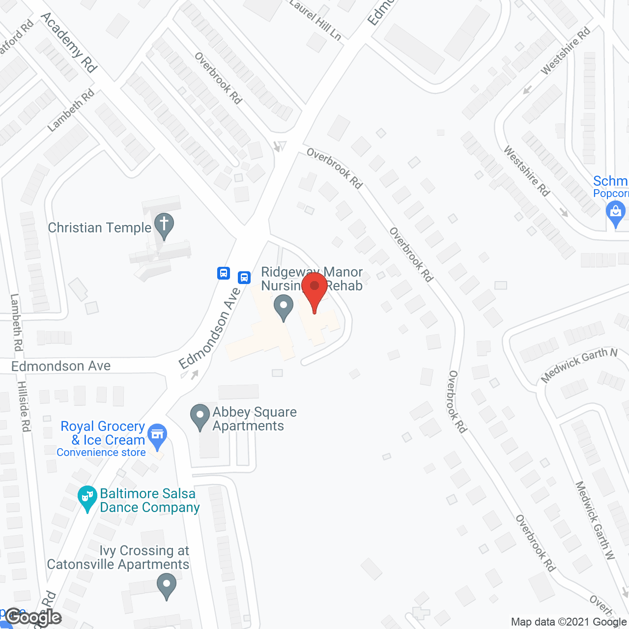 Map of the neighborhood around Peace Gardens Assisted Living