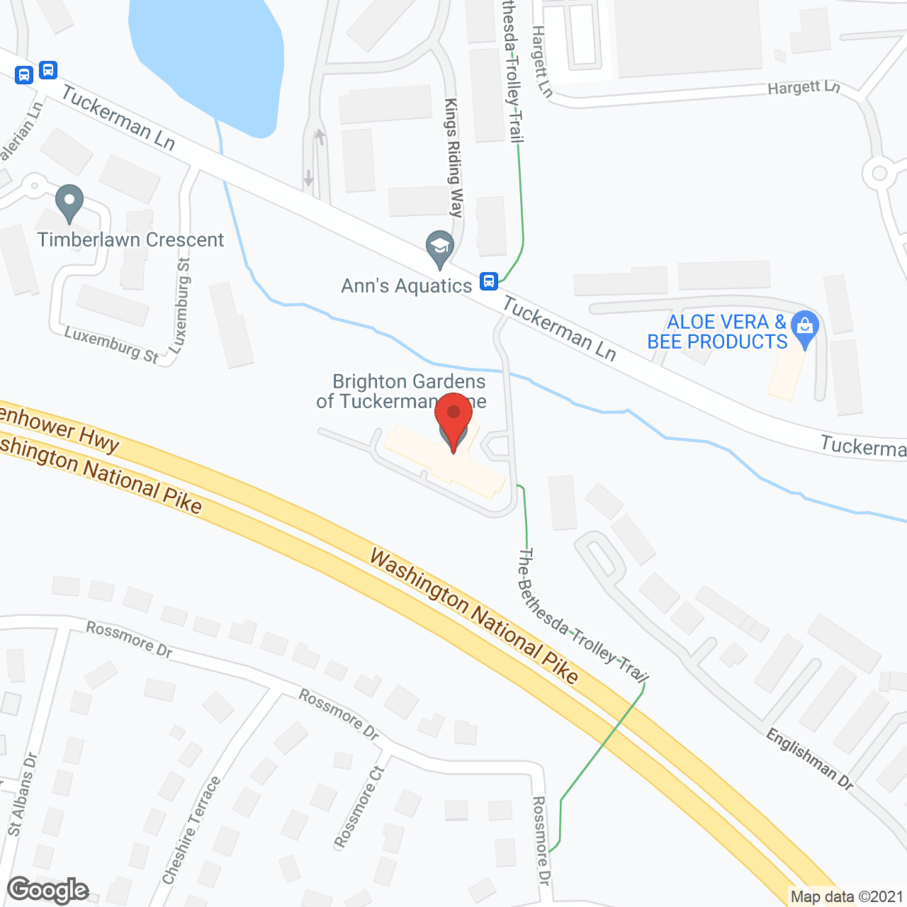 Map of the neighborhood around The Terraces at Tuckerman Lane