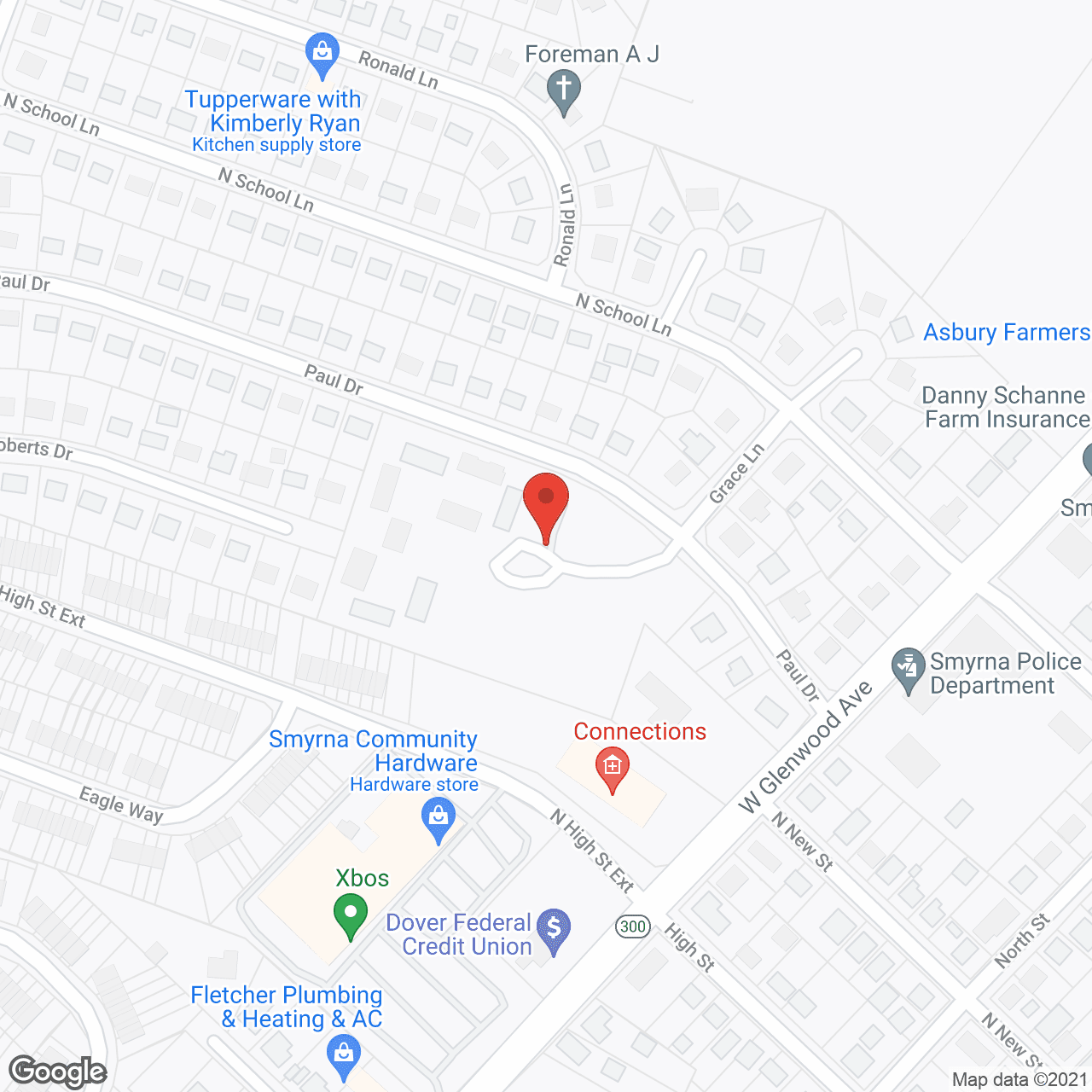 Map of the neighborhood around Peach Circle Apartments