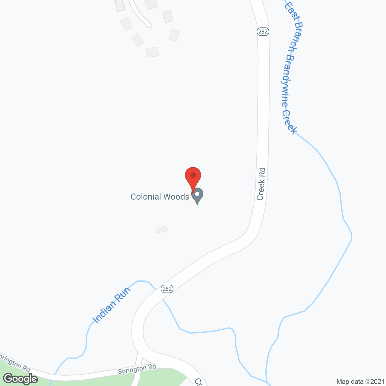 Map of the neighborhood around Colonial Woods Personal Care Home