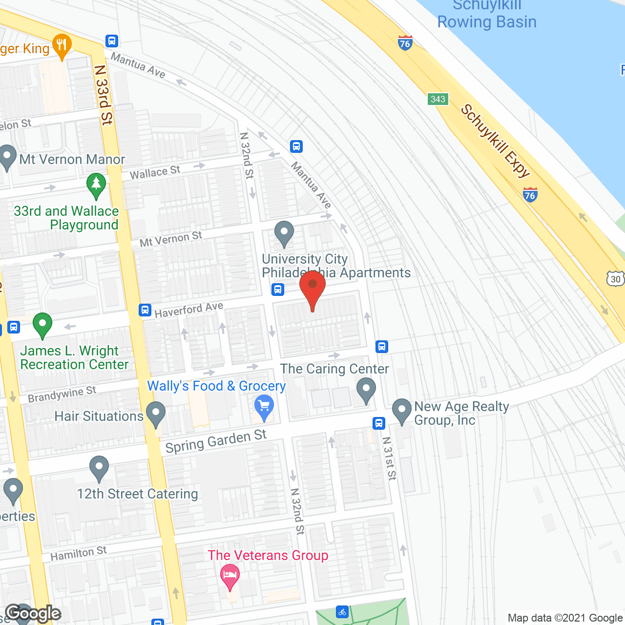 Map of the neighborhood around Rorie's Boarding Home