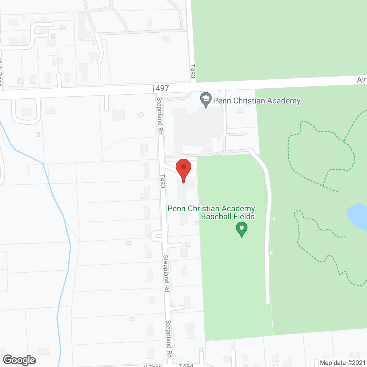 Map of the neighborhood around Colonial Gardens Guest House for Men