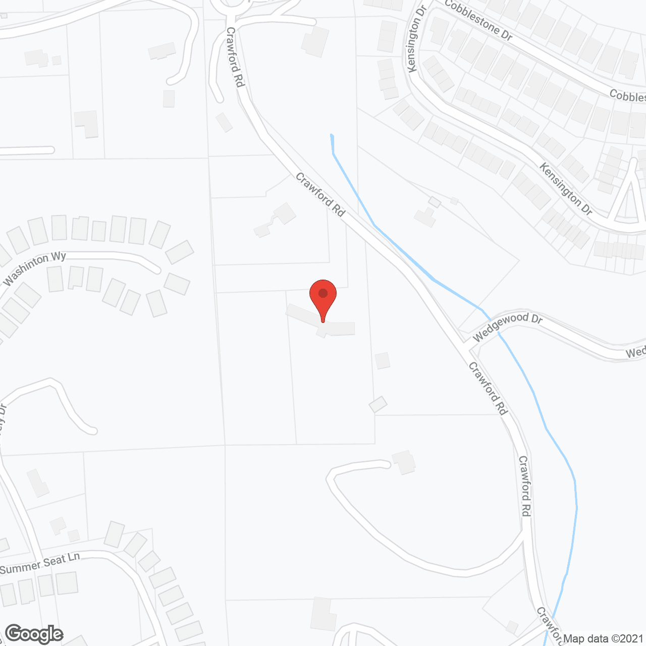 Map of the neighborhood around Keystone Human Services