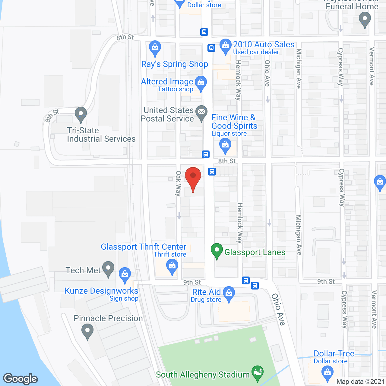 Map of the neighborhood around Winter's Haven