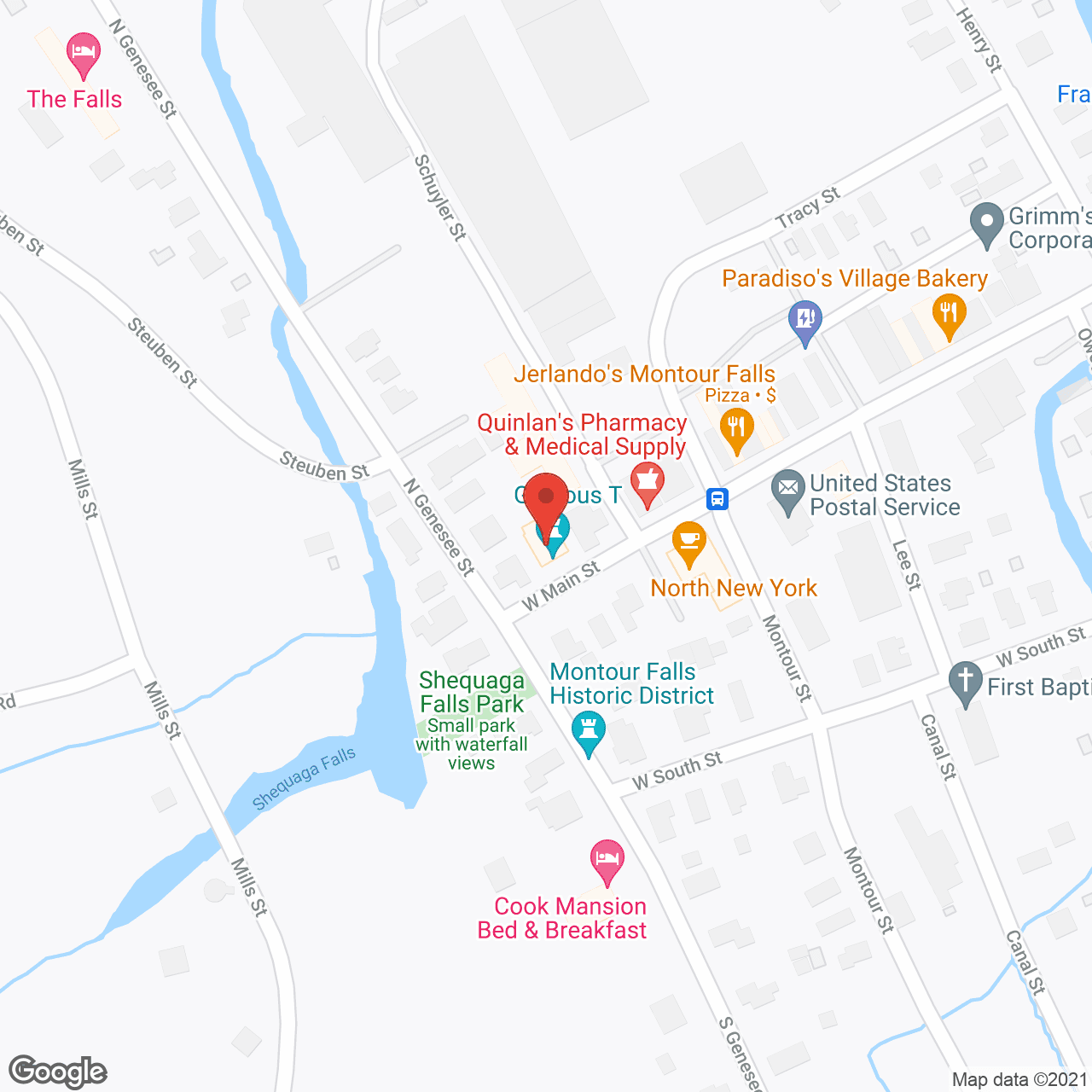 Map of the neighborhood around Catherine Court Apartments