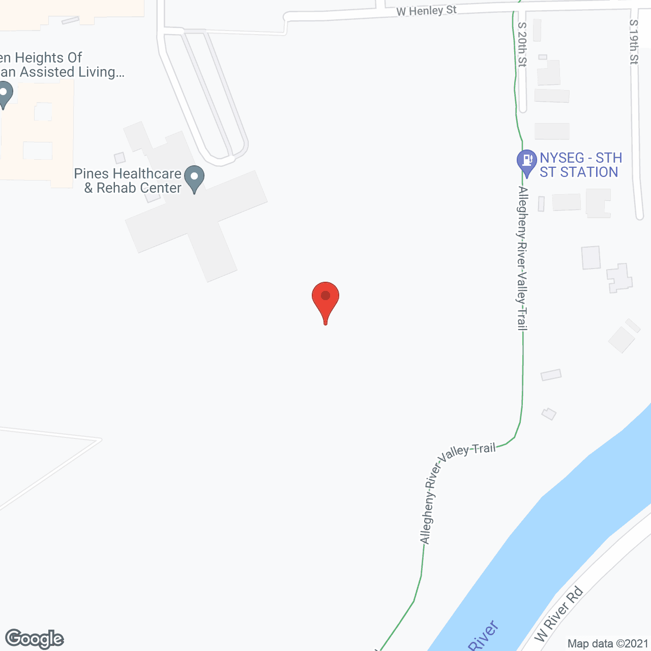 Map of the neighborhood around St Joseph's Manor