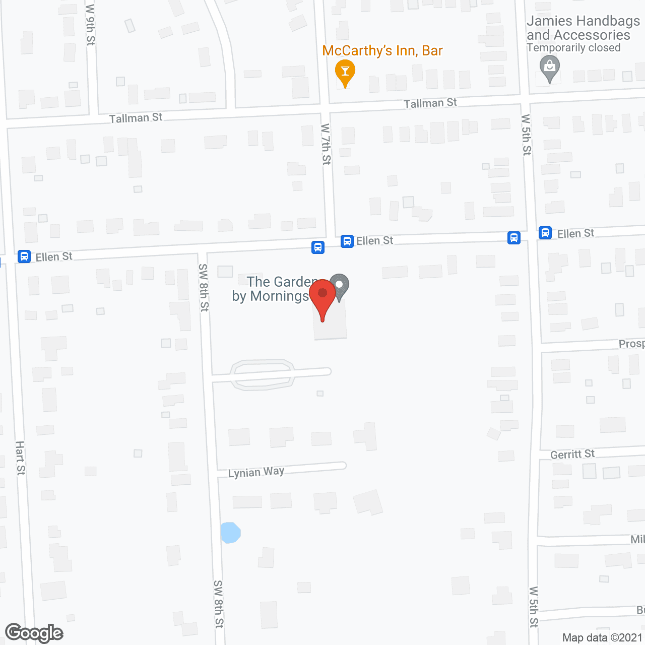 Map of the neighborhood around Loretto Heights