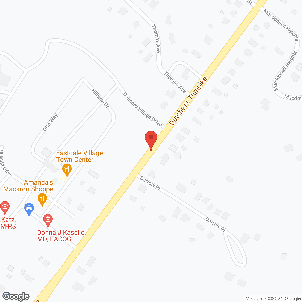 Map of the neighborhood around Lutheran Care Center At Poughkeepsie