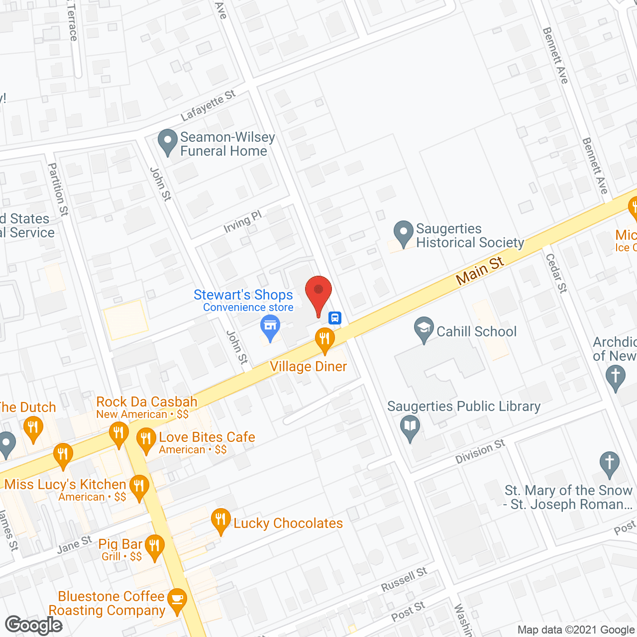 Map of the neighborhood around Better Community Housing
