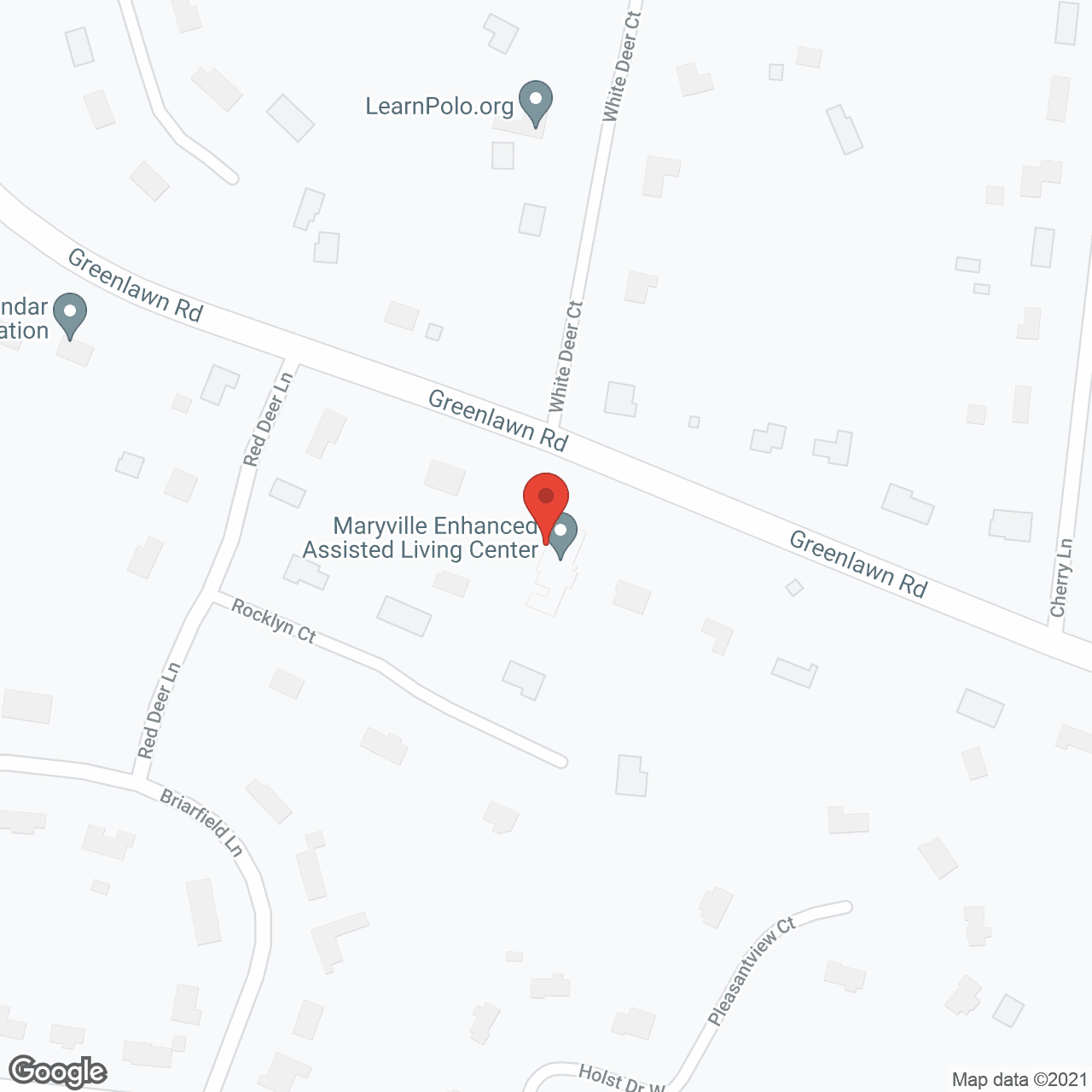 Map of the neighborhood around Maryville Enhanced Assisted Living