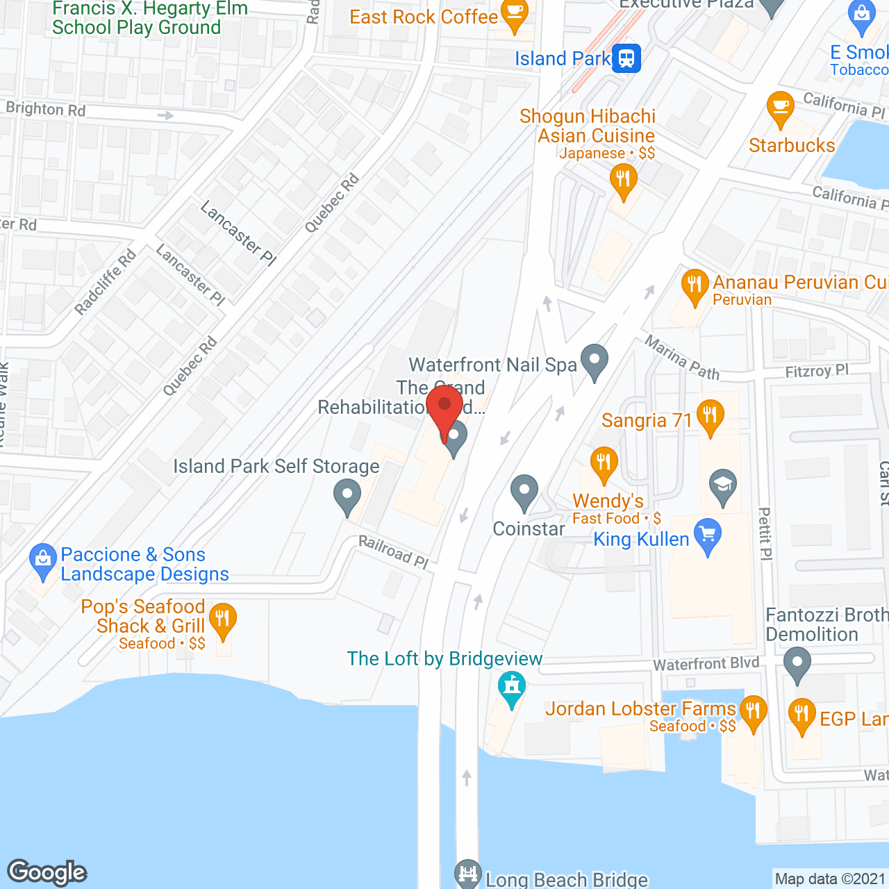Map of the neighborhood around South Point Plaza