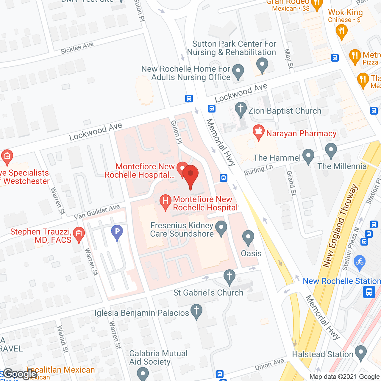 Map of the neighborhood around Howe Avenue Nursing Home