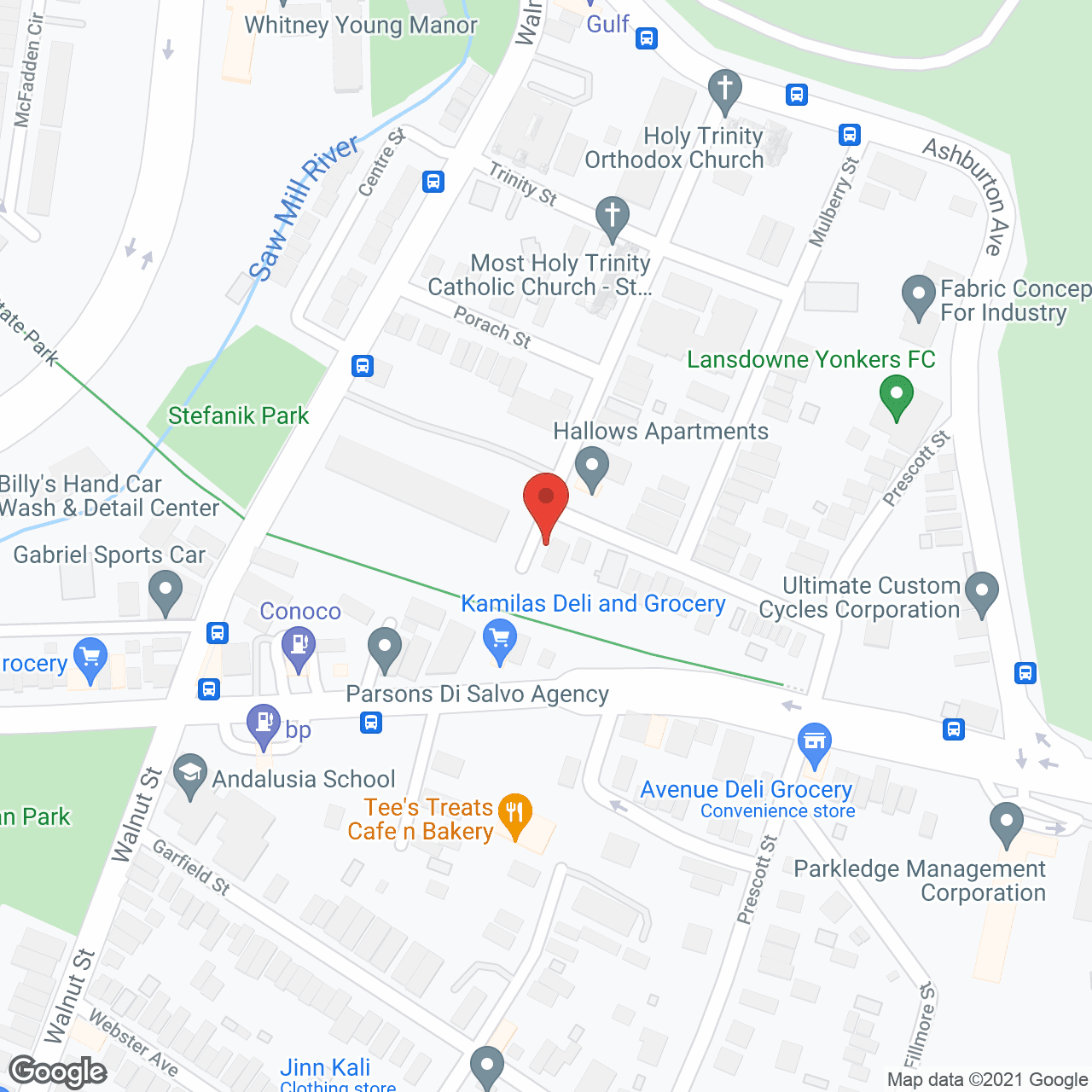 Map of the neighborhood around Kubasek-Trinity Manor