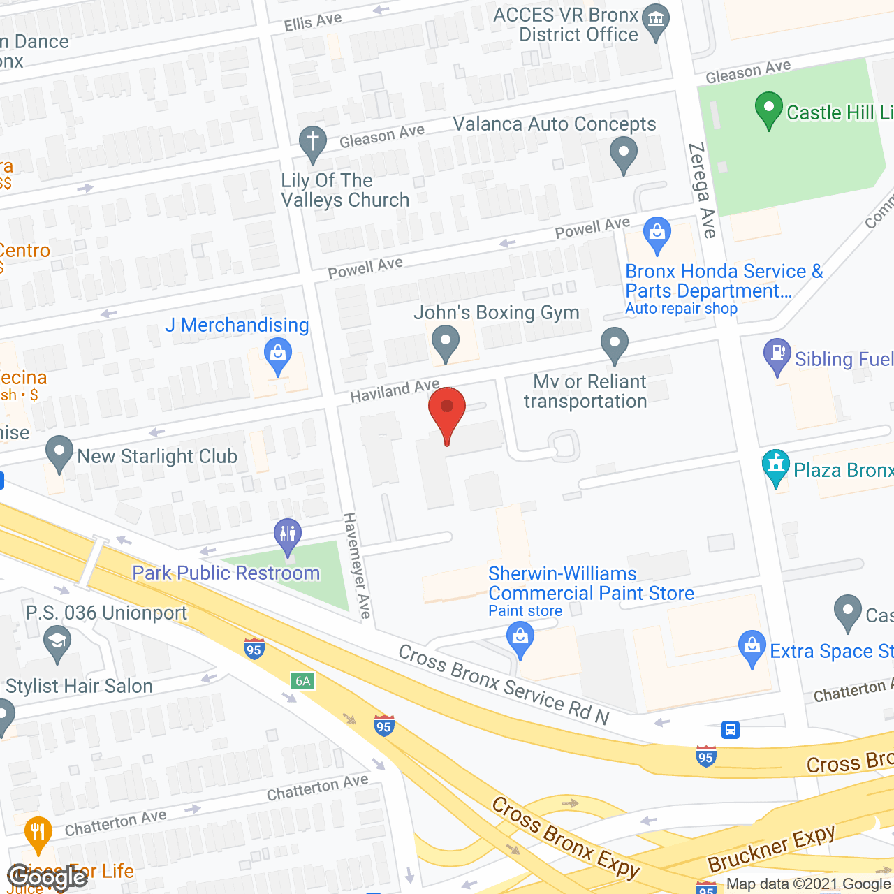 Map of the neighborhood around Rebekah Rehab and Extended Care Center