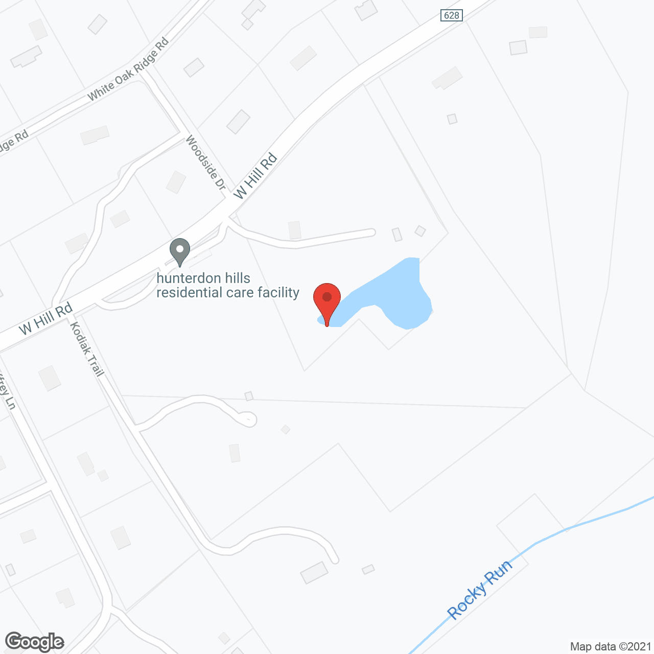 Map of the neighborhood around Hunterdon Hills