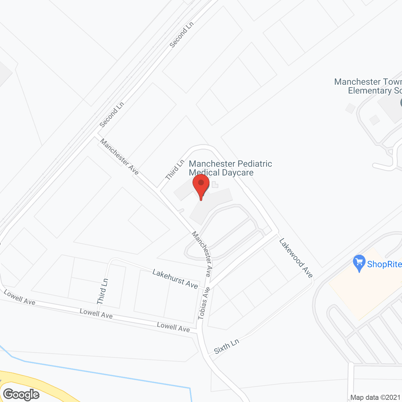 Map of the neighborhood around AristaCare at Manchester