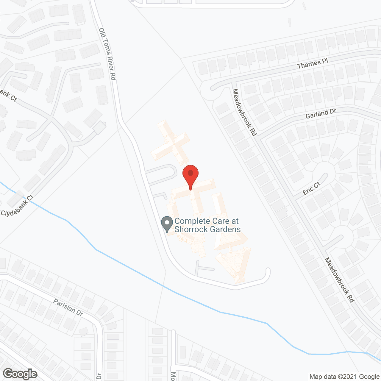 Map of the neighborhood around Complete Care at Shorrock Gardens