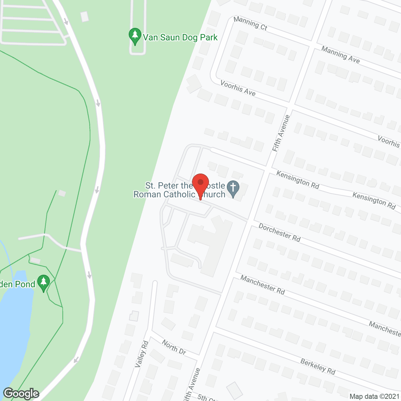 Map of the neighborhood around The Residence at St. Peter’s
