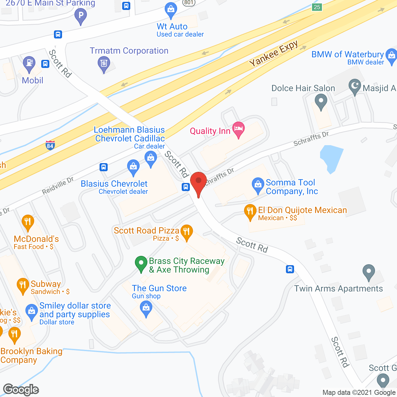 Map of the neighborhood around The Village at East Farms